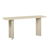 Stylish Console Table with Pine Veneer Top and Geometric Legs, Modern Minimalist Entryway Table for Living Room, Study, and Dining Room - 4 of 4