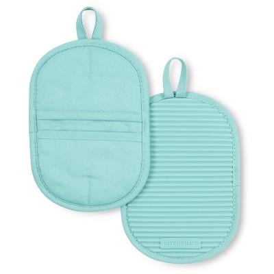 Ribbed Soft Silicone Oven Mitt Set 2-pack : Target