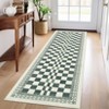 Modern Stripe Geometric Area Rugs Washable Soft Rug for Living Room Thin Low Pile Non Slip Stain Resistant Carpet for Bedroom Office - 4 of 4