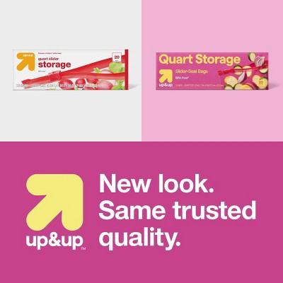 Quart Slider Storage Bags - 20ct - up&up™