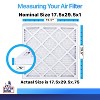 Filter King 17.5x29.5x1 Air Filter | 4-PACK | MERV 8 HVAC Pleated A/C Furnace Filters | MADE IN USA | Actual Size: 17.5 x 29.5 x .75" - 2 of 4