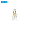 Unique Bargains Plastic Bulk Elegant DIY Crafts Jewelry Making Pearl Pendant 100 Pcs - 2 of 4
