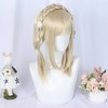 Unique Bargains Women's Wigs 39" Beige with Wig Cap - 4 of 4