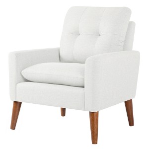 LACOO Upholstered Accent Chair  Wood Legs - 1 of 4