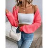 Women's Lightweight Shrug Sweater for Dresses & Tops Long Sleeve Open Front Knit Crop Bolero Cardigan - 3 of 4