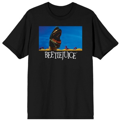 Beetlejuice Sandworm Men's Black T-shirt-l : Target