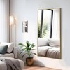 PexFix 59"x28" Aluminum Fine Edge Right Angle Rectangle Full Length Mirror-With Stand - 3 of 4