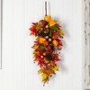 Nearly Natural 35” Autumn Maple Leaf and Berries Fall Teardrop - image 3 of 4