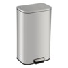 Stainless Steel Trash Can with Soft-Close Lid & Removable Inner Bucket for Bathroom, Kitchen Bedroom - 3 of 4