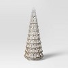 15" Christmas Mercury Glass Tiered Classic Tree Decor Silver - Wondershop™ - 3 of 4