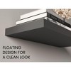 Vynxaria Ecco 31.5" Wide  Floating Shelves Set of 2, Shelves for Wall Decor for Bedroom, Bathroom Storage Shelves - 3 of 4