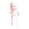 Unique Bargains Natural Dried Baby's Breath Flowers Branches for Wedding Party Decoration Pink 3 Pcs - 2 of 4
