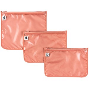 Tiny Twinkle 3-Pack Airline Compliant Travel Bags with Zipper Closure, Clear Front Pouch, Diaper Bag, Toiletry/Cosmetics Organizer - 1 of 4