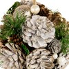 Northlight 5.5" Glittered Pine Needle and Pinecone Hanging Christmas Ball Ornament - image 4 of 4