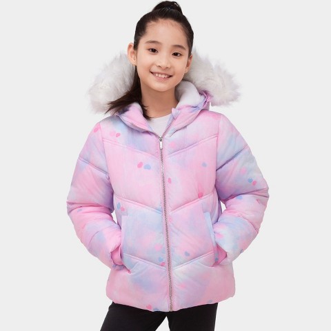 Куртка Rokka&Rolla Heavy Winter Puffer Jacket Bubble Coat-Pink, size 8 для девочек, цвет: Розовый