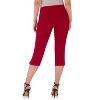 Rekucci Women's Pull-On Mid-Rise Straight-Leg Capri Pants with Tummy Control and Hidden Pocket - 3 of 4