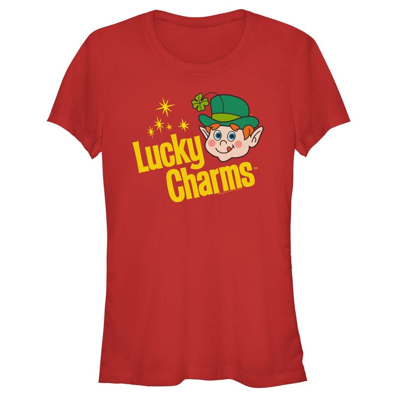 Junior's Women Lucky Charms Retro Logo T-Shirt, 1 of 5