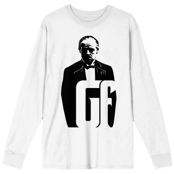 The Godfather He Sleeps With The Fishes Crew Neck Long Sleeve White Adult Tee