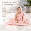 Hooded Baby Towels - 6 Layer, 100% Muslin Cotton - Large 32 x 32 Inch By Comfy Cubs - 4 of 4