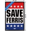 Trends International FERRIS BUELLER - SAVE Framed Wall Poster Prints - 3 of 4