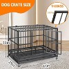 Acekool Heavy-Duty Dog Crate - 48" Secure Kennel with Wheels & Double Doors - 3 of 4