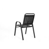 7-Piece Outdoor Patio Dining Set with 55" Steel Rectangular Table and 6 Armchairs - 4 of 4