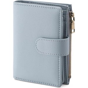 Acoinel Leather RFID - BlockingSnap Closure Zipper Wallet - 1 of 4