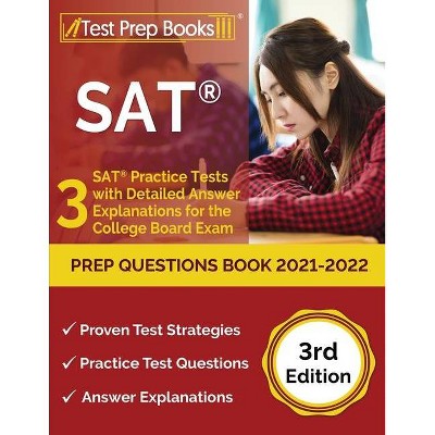 SAT Prep Questions Book 2021-2022 - by  Joshua Rueda (Paperback)