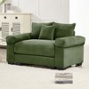 Aukfa Oversized 54.3" Modular Sectional Sofa with 1 Ottoman, Cream Corduroy, Thick Armrests, Ergonomic Cushions, Easy Assembly for Living Room - 4 of 4
