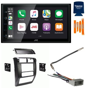 JVC KW-M56BT 6.8" CarPlay/Android Auto Receiver Bundle for Wrangler 03-06 - 1 of 4