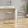 Coolbibila-Set Of 2 Barstool, Bar Chair High For Outdoor, Bar Chair Stool With Water-Resistant Cushions, Bar Chair With Back - 2 of 4
