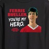 Men's - Ferris Bueller's Day Off - Ferris My Hero Long Sleeve Graphic T-Shirt - 2 of 4