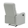 Contemporary Faux Leather Recliner Chair with Foam Padding and Manual Recline for Living Room - 3 of 4
