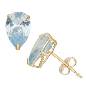 Designs By Gioelli 10K Gold Gemstone Stud Earrings - 1 of 2