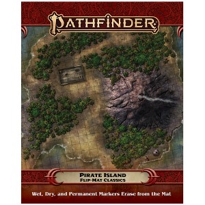 Pathfinder: Pirate Island - 24x30" Unfolded, Folding Map, Tabletop RPG - 1 of 1