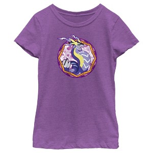 Girl's Pokemon Miraidon Circle T-Shirt - 1 of 4