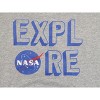 NASA Explore Wordplay w/ NASA Logo Athletic Heather Youth Hoodie - 2 of 2