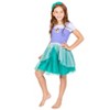 Disney Princess The Little Mermaid Moana Ariel Rapunzel Tulle Dress and Headband Infant to Little Kid - 2 of 4