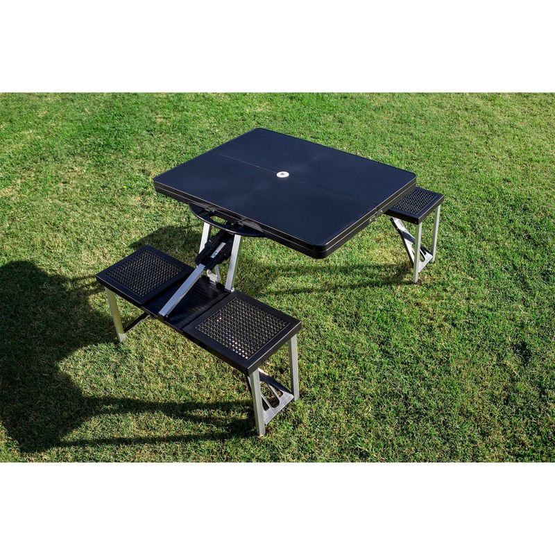 Picnic Time Folding Play Town Picnic Table - Black, 4 of 5