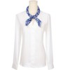 INSPIRE CHIC Women's Floral Printed 100% Cotton Lace Trim Square Scarves 1Pc - 2 of 4