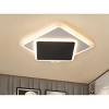 Modern LED Ceiling Light Fixture, Geometric Black and White Flush Mount Light for Bedroom Living Room - 3 of 4