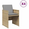 Garden Chair PE rattan, powder-coated steel vidaXL - 2 of 4