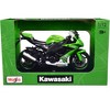 2010 Kawasaki Ninja ZX-10R Green with Plastic Display Stand 1/12 Diecast Motorcycle Model by Maisto - 2 of 3