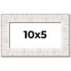 PosterPalooza | Panoramic Sculpted White Picture Frame - UV Acrylic, Foam Board Backing, Hanging Hardware - 2 of 4