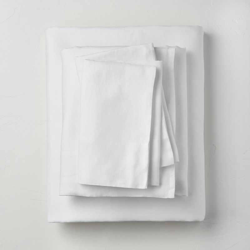 100% Washed Linen Solid Sheet Set - Casaluna™, 1 of 10