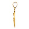 Black Bow Jewelry 14k Yellow Gold Hollow St. Rita Medal Pendant, 19mm (3/4 Inch) - 2 of 4