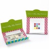 Big Dot of Happiness Holly Jolly Penguin - Holiday and Christmas Money and Gift Card Holders - Set of 8 - 2 of 4