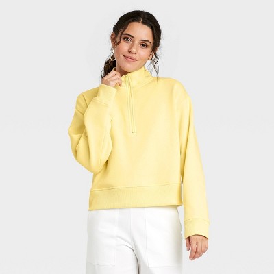 quarter zip sweatshirt women's