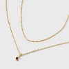 14K Gold Dipped Genuine Stone Pendant Necklace - A New Day™ - 4 of 4