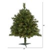 Nearly Natural 3-ft Wyoming Mixed Pine Artificial Christmas Tree with 150 Clear Lights and 270 Bendable Branches - image 2 of 4